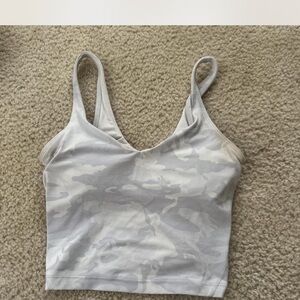 Lululemon Gray Camouflage Tank Top
